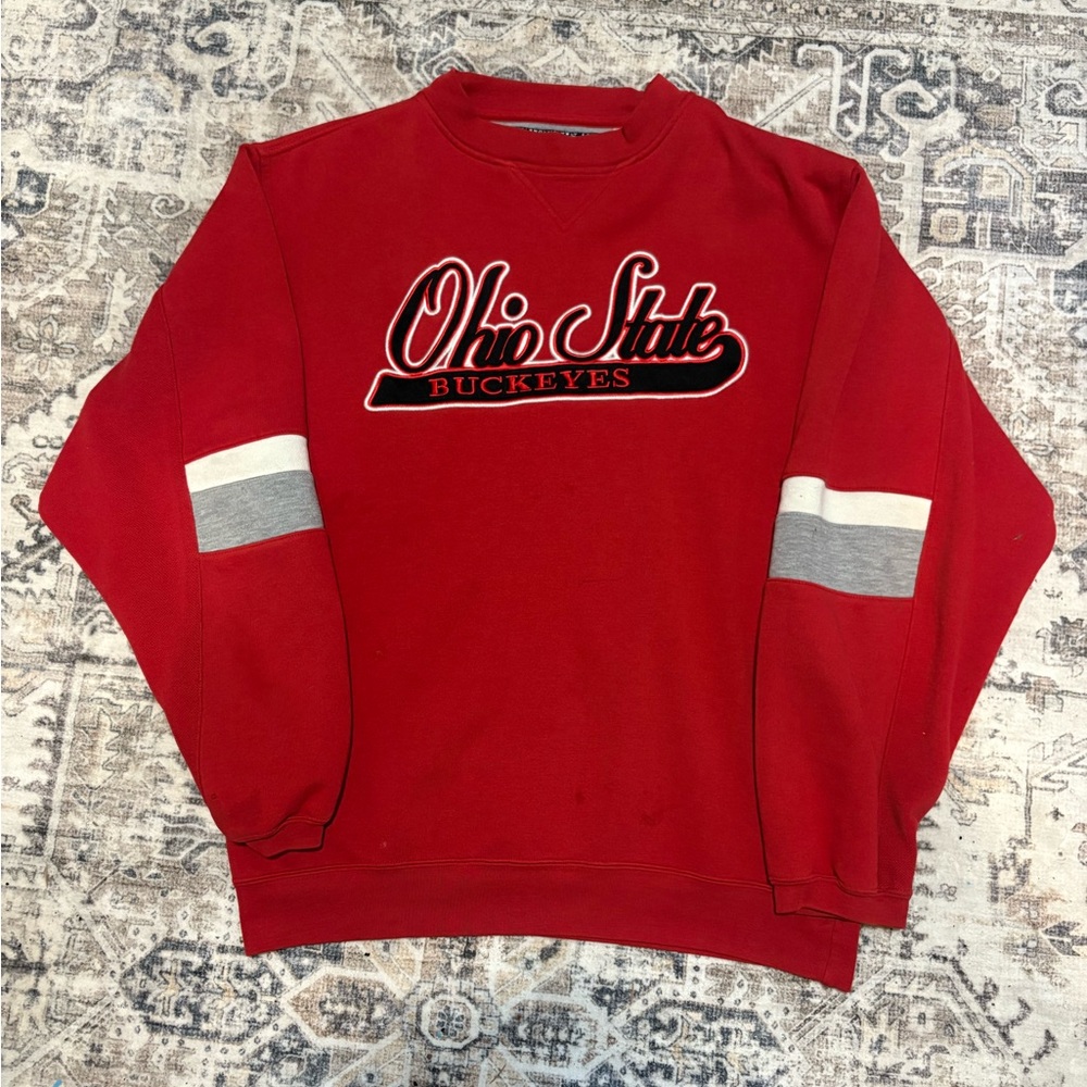 Ohio State Buckeyes Red Crewneck Sweater